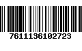 Código de Barras 7611136102723