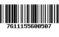 Código de Barras 7611155600507