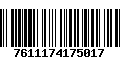 Código de Barras 7611174175017