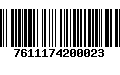 Código de Barras 7611174200023