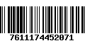 Código de Barras 7611174452071