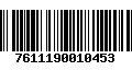 Código de Barras 7611190010453