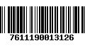 Código de Barras 7611190013126