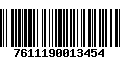 Código de Barras 7611190013454