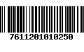 Código de Barras 7611201010250