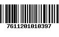 Código de Barras 7611201010397