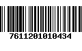 Código de Barras 7611201010434