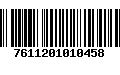 Código de Barras 7611201010458