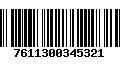 Código de Barras 7611300345321