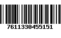 Código de Barras 7611330455151