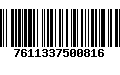 Código de Barras 7611337500816