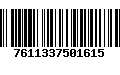 Código de Barras 7611337501615