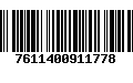 Código de Barras 7611400911778