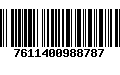 Código de Barras 7611400988787