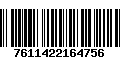 Código de Barras 7611422164756