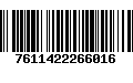 Código de Barras 7611422266016