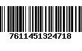 Código de Barras 7611451324718