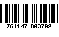 Código de Barras 7611471003792