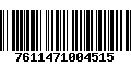 Código de Barras 7611471004515