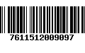 Código de Barras 7611512009097