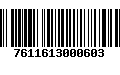 Código de Barras 7611613000603