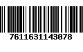 Código de Barras 7611631143078