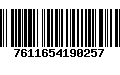 Código de Barras 7611654190257