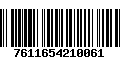 Código de Barras 7611654210061