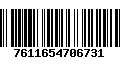 Código de Barras 7611654706731