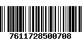 Código de Barras 7611728500708