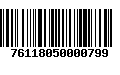 Código de Barras 76118050000799