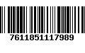 Código de Barras 7611851117989