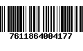 Código de Barras 7611864004177