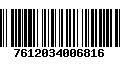 Código de Barras 7612034006816