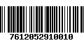 Código de Barras 7612052910010