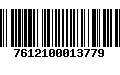 Código de Barras 7612100013779