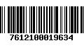 Código de Barras 7612100019634