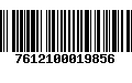 Código de Barras 7612100019856