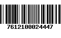 Código de Barras 7612100024447