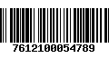 Código de Barras 7612100054789