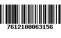 Código de Barras 7612100063156