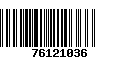 Código de Barras 76121036