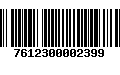 Código de Barras 7612300002399