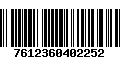 Código de Barras 7612360402252