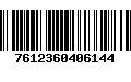 Código de Barras 7612360406144