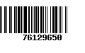 Código de Barras 76129650