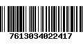 Código de Barras 7613034022417