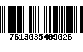 Código de Barras 7613035409026