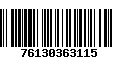 Código de Barras 76130363115