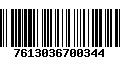 Código de Barras 7613036700344